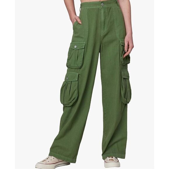 Blank NYC Pants - BlankNYC matcha please XS Y2K cargo The Franklin pants